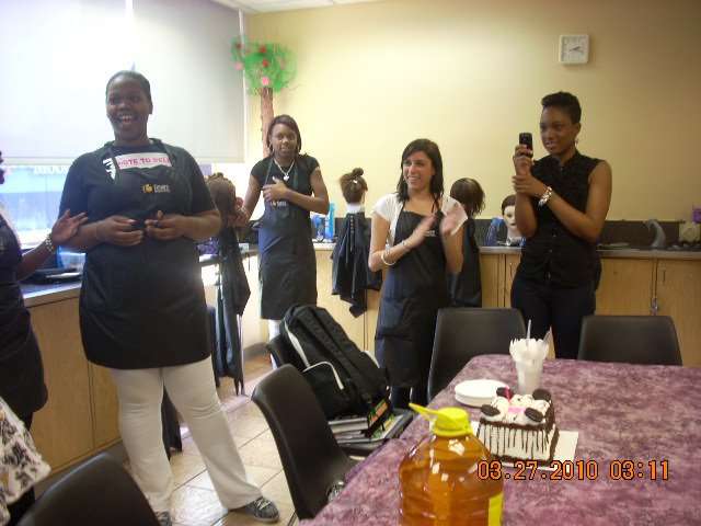 Beauty school birthday party