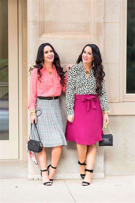 smart shopping in style, two ladies wearing business casual attire