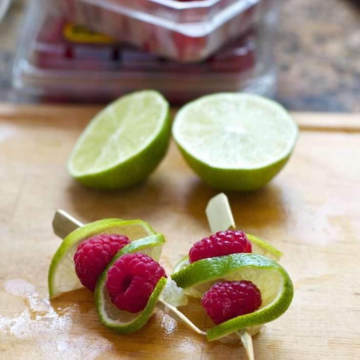 Lime drink garnishes