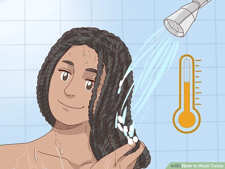 Twisted Hair Shampoo Method How To Wash Twists