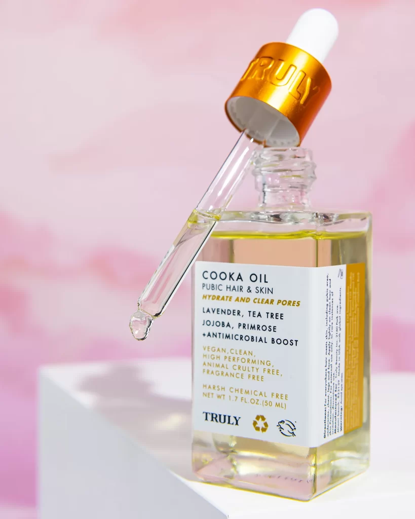 Truly Cooka oil pubic hair & skin serum