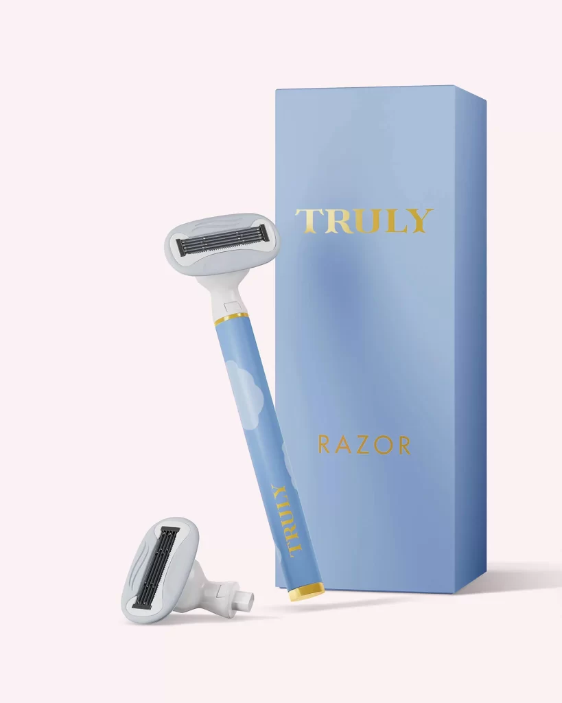 Truly Coco Cloud Shave Kit, Truly blue aloe infused razor