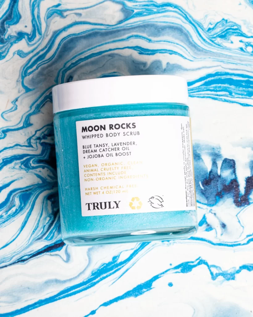 Truly moon rocks whipped body scrub