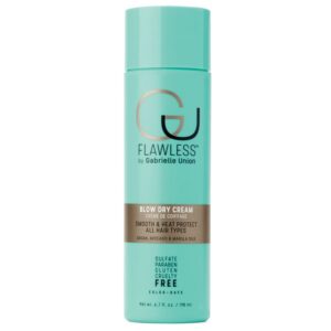 Flawless by Gabrielle Union leave-in conditioner and heat protectant blow dry cream