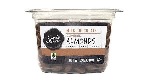 nuts and seeds, Sams Choice, Milk chocolate covered almonds