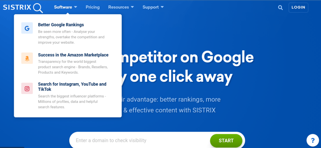 How To Check Indexed Pages On Google using the SISTRIX Toolbox software