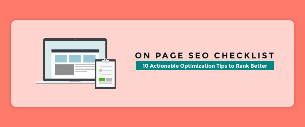 On Page SEO Checklist tips to rank better in search engines