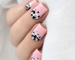 Polka dot nails birthday nail design