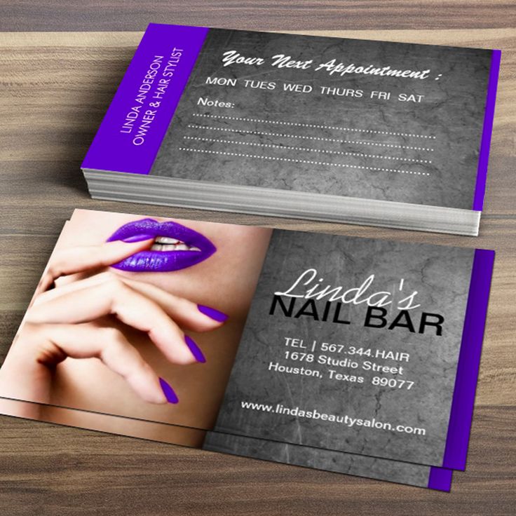 nail business cards