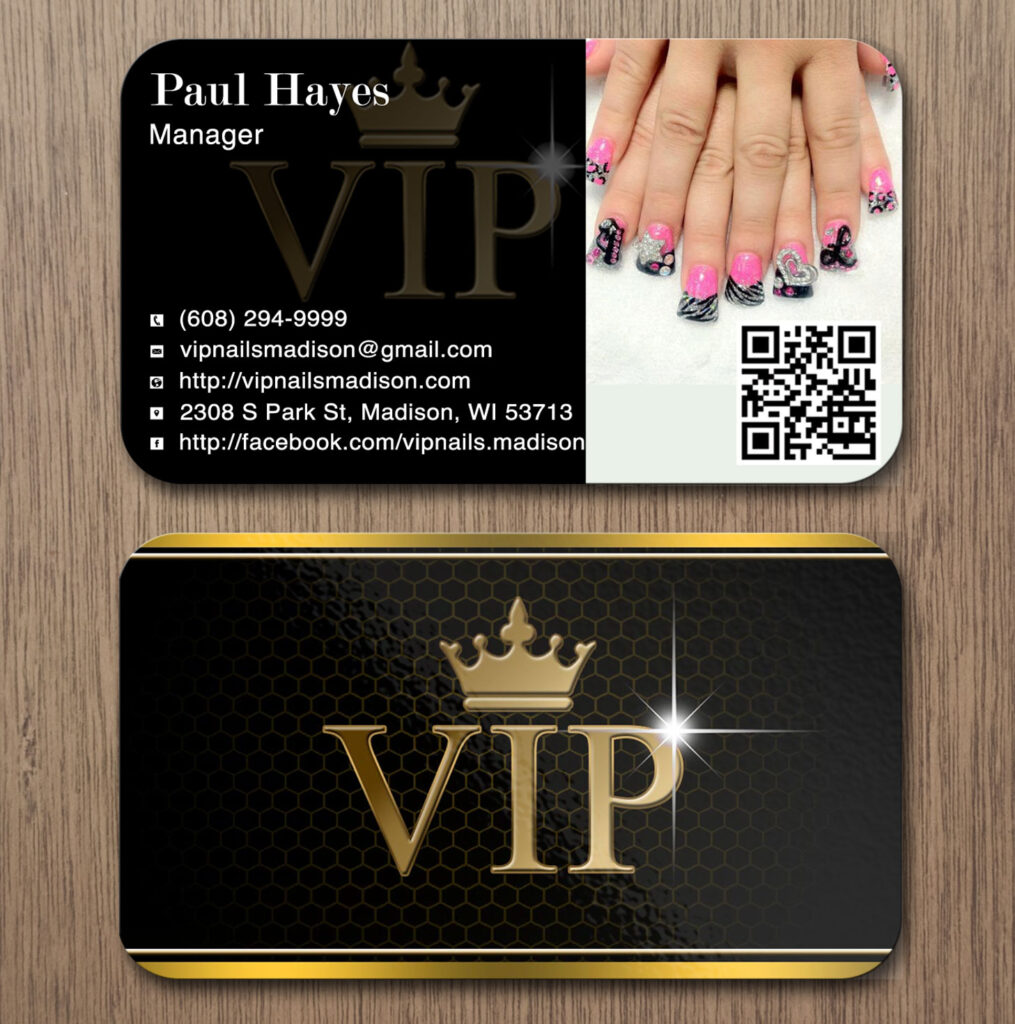 nail business cards