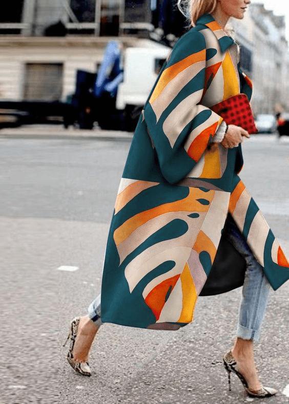 How to wear bold printed statement coats Best fall and winter fashion trends for 2023