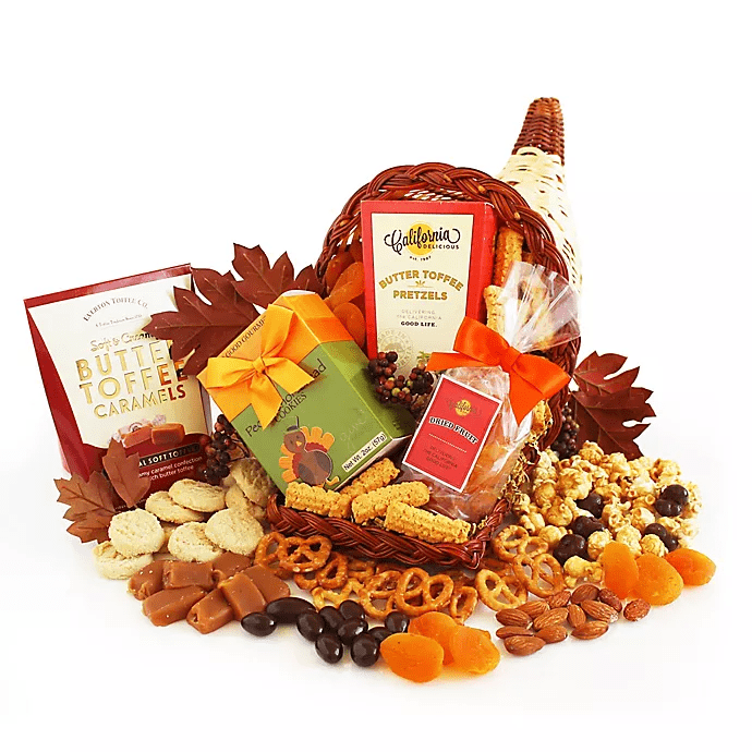 Sweet And Savory Cornucopia Basket