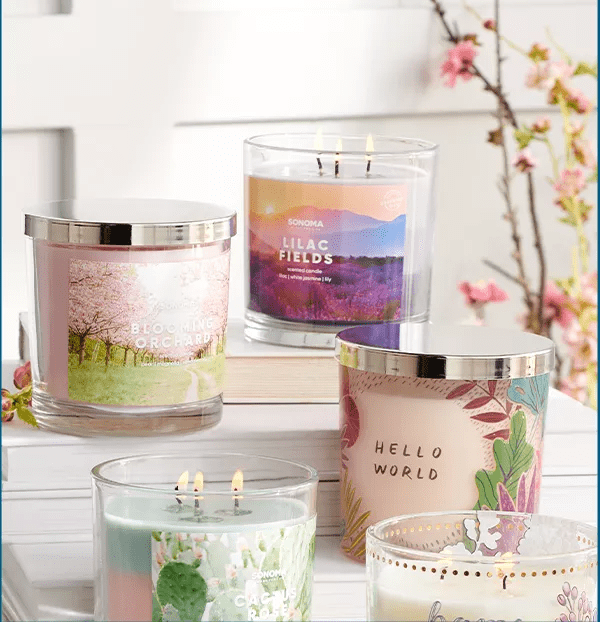 Sonoma 3-wick candles