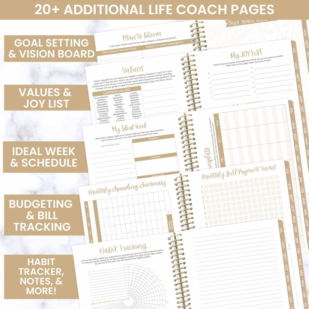 Bloom Daily Planner Goal setting sheets