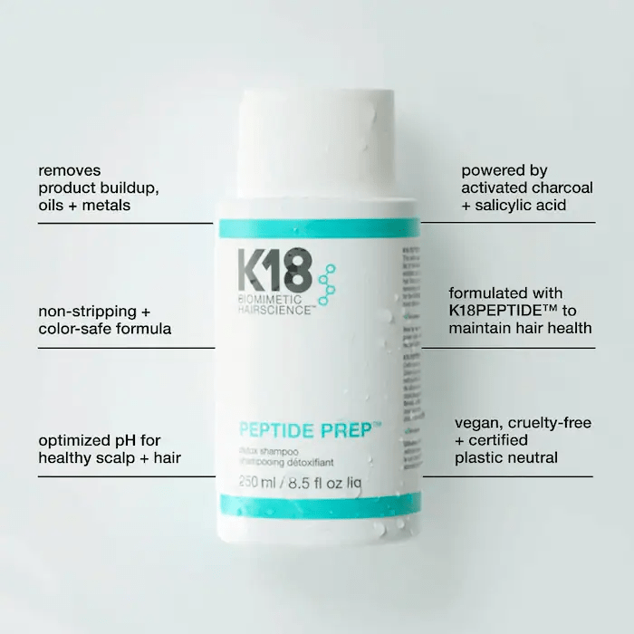 K18 Biomimetic Hairscience PEPTIDE PREP™ Clarifying Detox Shampoo

