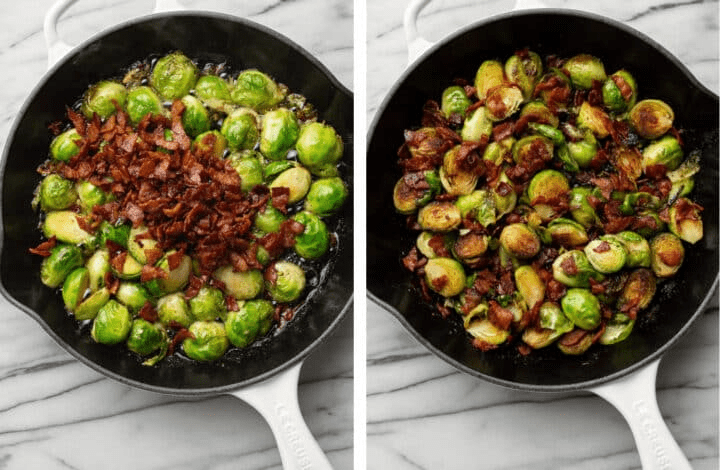 Brussels sprouts with bacon 