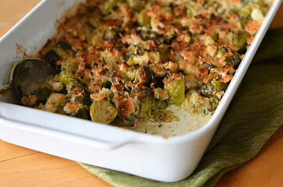 Brussels sprout gratin 