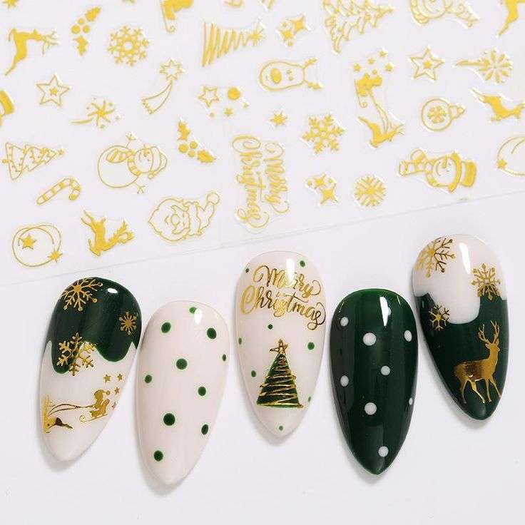 Gold Christmas Nail Foil