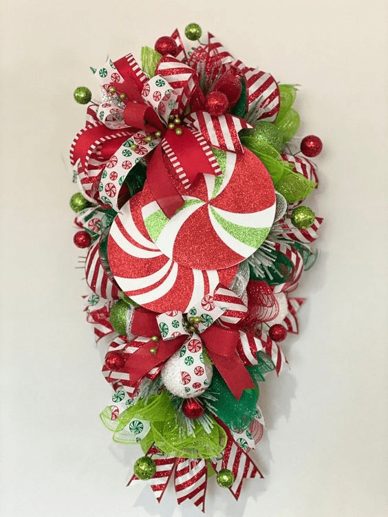 Peppermint Wreath