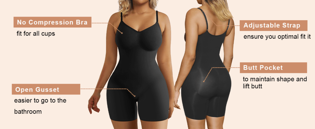 one piece body sculpting tank top shorts shapewear 