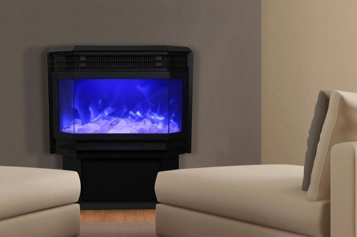 Front Flame electric space heater fireplace