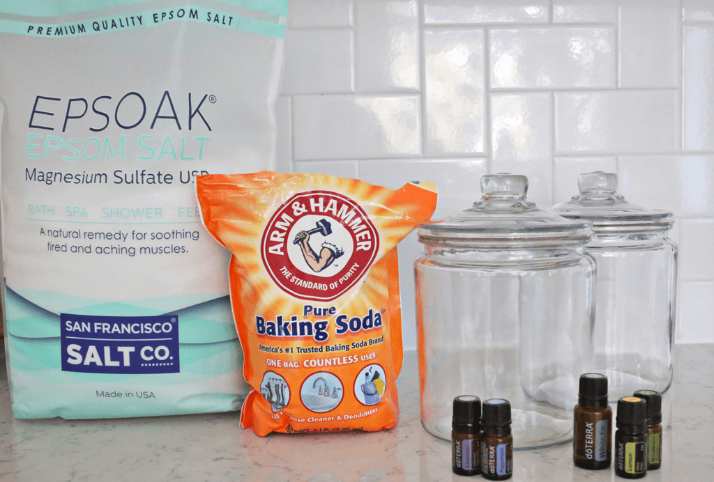 Epsom salt and essential oils