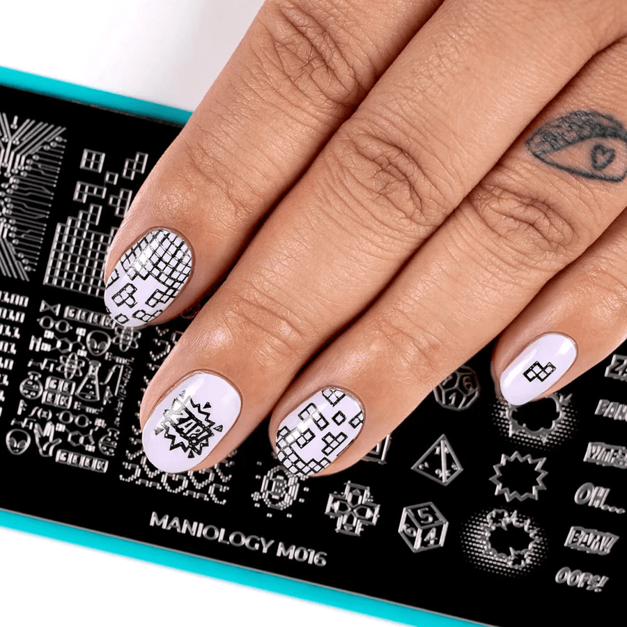 Nail stamping designs