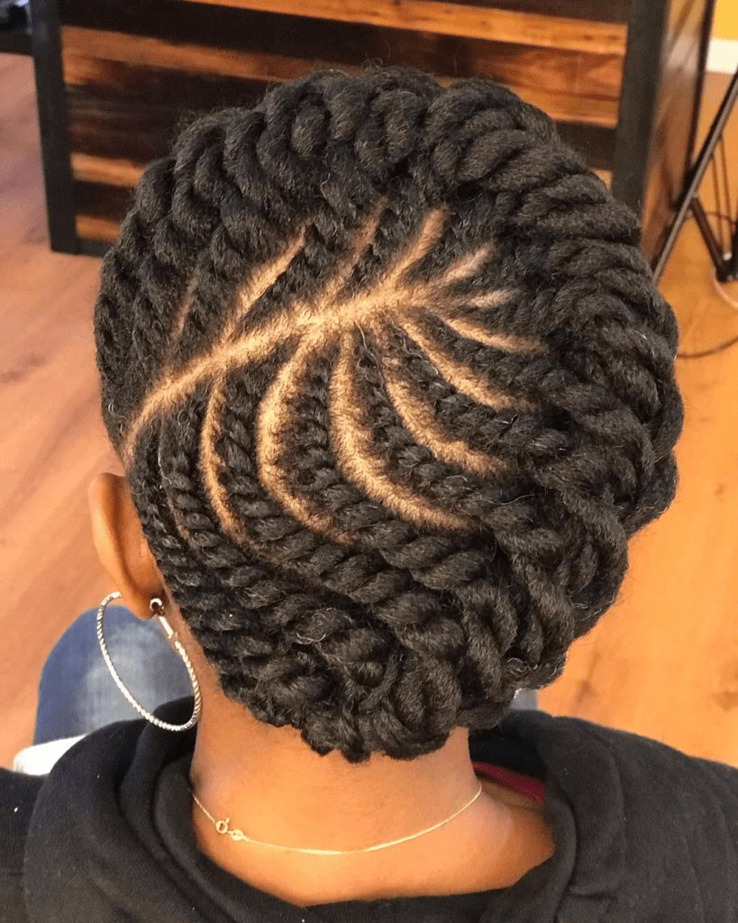 Two strand twist halo braid