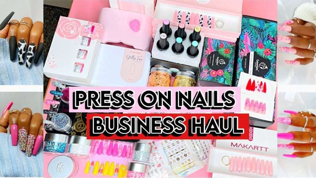 press on nail business haul