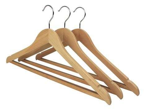 wooden clothes hangers